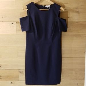 1. State Cold Shoulder Sheath Dress Navy Size Med